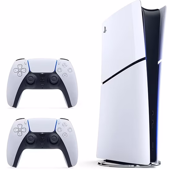 Sony PlayStation 5 Digital (Slim) 825GB + 2x DualSense Wireless Controller